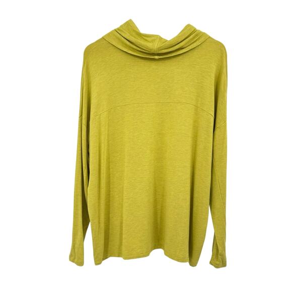 Cabi 4193 Ease Moss Green Soft Knit Cowl Neck Long Sleeve Relaxed Fit Casual Top - Picture 10 of 13